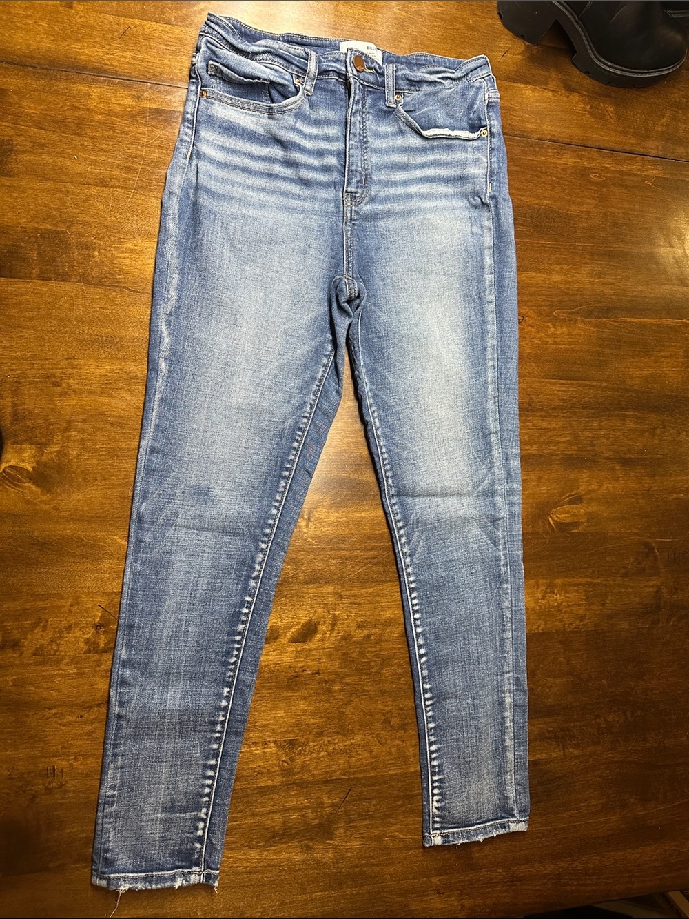 BKE Women's Light Blue High-Rise Skinny Jeans